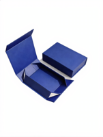 Boîte cadeau magnétique pliable en carton rigide avec logo personnalisé et pelliculage mat pour vêtements