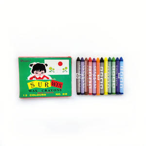 ชุดสีเทียนพลาสติก 12 สี หมายเลข 88 สำหรับเด็ก ใช้ได้ในห้องน้ำ ขายส่งแบบกล่อง - Product Image 1