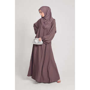 <span class=keywords><strong>Parapluie</strong></span> Abaya fermée avec poignets élastiqués French Mauve Premium Modest Sets - Product Image 6