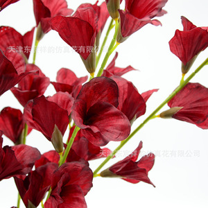 ดอกกลาดิโอลัสประดิษฐ์สีชมพูจาก Dongchen Crafts สำหรับตกแต่งโต๊ะห้องนั่งเล่น ตู้วางทีวี และพื้นห้อง - Product Image 2