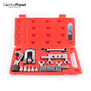 Lạnh tay công cụ <span class=keywords><strong>Kit</strong></span> 45 <span class=keywords><strong>flaring</strong></span> <span class=keywords><strong>swaging</strong></span> công cụ thiết lập ống đồng ống dụng cụ cầm tay cho HVAC hệ thống - Product Image 6