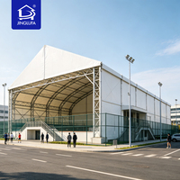 Structure de tente de salle de sport commerciale en aluminium pour terrain de padel intérieur