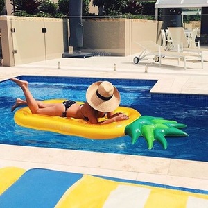 Grand flotteur de piscine gonflable en PVC <span class=keywords><strong>vert</strong></span> de 5 pieds en forme d'ananas pour piscine - Product Image 4