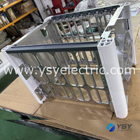 Cadre de rack en alliage d'aluminium extrudé sur mesure, assemblé en tôle, pour équipement de télécommunications