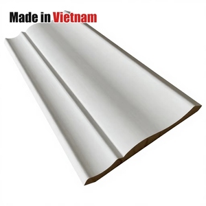 Gesso สีขาวตกแต่งทำจากไม้บัวตกแต่งเพดานการปั้นมงกุฎ - Product Image 1