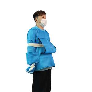 Ropa de sujeción multifuncional Yu Qilin, malla azul cielo con cremallera, uso hospitalario, tallas SMLXL - Product Image 2