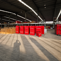 Armoires de sécurité ignifuges murales en acier au carbone durable à porte simple/double personnalisables et boîtes à enrouleurs de tuyaux d'incendie.