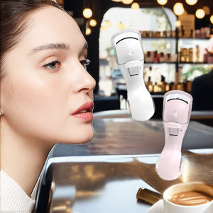 Mini Rizador de Pestañas Eléctrico Portátil, Herramienta de Plástico para Rizar Pestañas para Maquillaje Diario y de Salón - Product Image 2