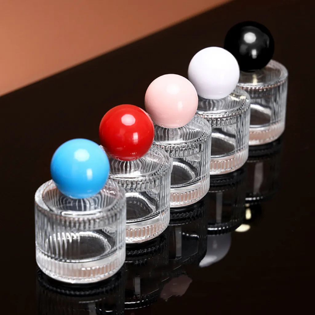 Ball Shape Cap Top 40ml Perfume Glass Bottle