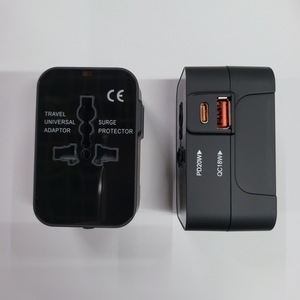 IStapromo Gifts Hot Sales 1 USB-A + Type-C Ports Universal Travel <b>Adapter</b> Electrical <b>Plug</b> for European Euro <b>EU</b> US UK AU - Product Image 1