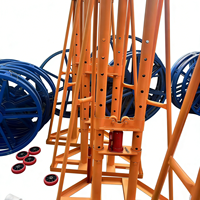 Support de bobine de câble hydraulique robuste YILI 5-20 tonnes, distributeur de câble durable pour le déroulement et la pose de câbles de construction