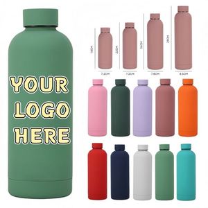 Bouteille à petite ouverture personnalisée avec couvercle anti-fuite, tasse isotherme sous vide en acier inoxydable 304 double paroi pour sports de plein air portables - Product Image 1