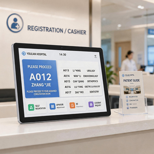 Monitor Táctil Médico TD de 15.6/21.5 Pulgadas con Respuesta Rápida para Registro Hospitalario, Kiosco de Autoservicio para Cajeros - Product Image 1