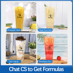 Doking fabrika toptan OEM ODM içecekler Boba tatlı kabarcık çay maddeler süt çay malzemeleri özel kolay yapmak yoğurt şurubu - Product Image 5