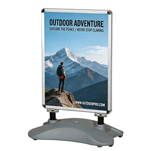 Support de signalisation extérieur portable avec base remplissable d'eau pour affichage grand format pour la promotion sur <span class=keywords><strong>trottoir</strong></span> - Product Image 1
