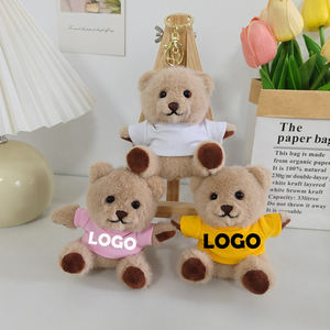 Llavero de Peluche con Colgante de Oso de 10 cm con Logotipo Personalizado, Llavero de Oso con Logotipo Impreso, Regalo para Eventos Corporativos y Promociones - Product Image 2