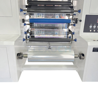 Machine d'impression flexographique à tambour central 8 couleurs haute vitesse avec système de servomoteur pour étiquettes de film plastique