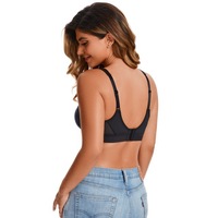 Soutien-gorge de sport sans couture à col montant et bretelles croisées pour femme, couvrance intégrale, en nylon, idéal pour le yoga, l'entraînement, la gym et la course à pied