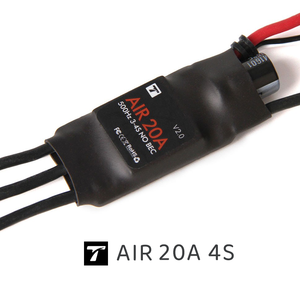 Contrôleur de vitesse électronique sans balais T-MOTOR <span class=keywords><strong>AIR</strong></span> 20A V2.0 3-4S LiPo 500Hz sans BEC pour mini multirotor / <span class=keywords><strong>drone</strong></span> F3P - Product Image 2