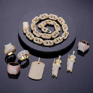 Liontin Besar Santo Yudas Tadeo Berlapis Emas <span class=keywords><strong>14k</strong></span> Dua Warna Emas Hijau Putih Cz - Product Image 6