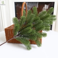 Großhandel Künstlicher Beflockter Kiefernzweig PE Schneespray Weißer Baum Handgefertigt für Hochzeit Weihnachten Tisch Heimdekoration