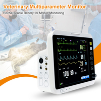 Moniteur de signes vitaux portable multiparamètres rechargeable pour ECG, fréquence cardiaque, tension artérielle, patients, animaux, hôpital, vétérinaire
