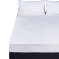 Drap-housse imperméable en tissu éponge 80 % polyester 20 % coton pour la maison et l'hôtellerie, vente en gros, impression et tailles personnalisées prises en charge