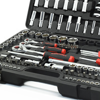 158 pièces vente chaude pas cher personnalisé combinaison Kit mécanique robuste clé à douille outils boîte ensemble