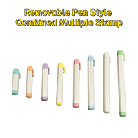 Tampon multi-combinaisons, tampon de check-in, sceau de planificateur quotidien, tampon rotatif détachable, sceau de journalisation, sceau de collection pour fans K-pop