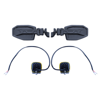 Rétroviseurs latéraux en aluminium Yongjin UTV compatibles avec barre anti-roulis de 1,75 à 2 pouces pour Polaris RZR tous modèles, pour Can-Am X3, pour Honda/Talon/Pioneer 1000