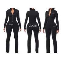2024 Vente en Gros Fitness Ensemble 2 Pièces Femme pour Gymnastique et Yoga, Tenue de Sport Sans Couture à Manches Longues avec Sweat à Capuche pour Entraînement