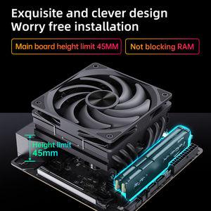 Snowman Desktop 6 Heat Pipe CPU Cooler PWM Fan Solución térmica optimizada para montaje universal <span class=keywords><strong>Intel</strong></span> Sockets Cool Computer Case - Product Image 6