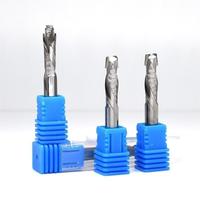 Fraise à spirale de compression en carbure CNC 1/8 1/4 3/8 pour le bois, fraise de compression de 8 mm, fraise CNC, fraise de compression haut-bas
