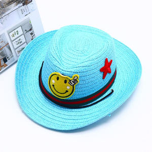 <span class=keywords><strong>Sombrero</strong></span> <span class=keywords><strong>de</strong></span> paja con protección solar <span class=keywords><strong>de</strong></span> verano para niños, <span class=keywords><strong>sombrero</strong></span> <span class=keywords><strong>de</strong></span> playa pequeño <span class=keywords><strong>de</strong></span> dibujos animados para niños y niñas, Material <span class=keywords><strong>de</strong></span> rafia informal, estilo Jazz para bebés, venta al por mayor - Product Image 3