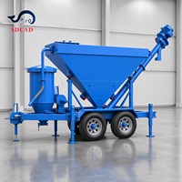 Silo à ciment conteneurisé portable 1x20GP, silo horizontal mobile, silo à poudre avec armoire électrique intégrée