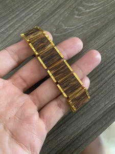 Pulsera de cuentas de madera de agar premium, pulsera elástica hecha a mano con madera de oud natural, joyería budista unisex para oración. - Product Image 4