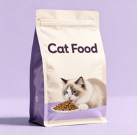 Sacs d'emballage personnalisés en plastique à fond plat pour aliments pour animaux de compagnie (chiens et chats) de 5 kg, 10 kg, 15 kg, 20 kg, 25 kg, imprimés sur mesure, fabrication OEM