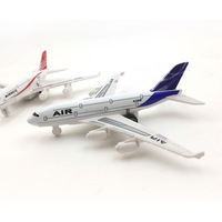 LASIVE TOYS Pullback Diecast Avion en alliage de voiture jouet Modèle de simulation de véhicule militaire Avion de passagers et avion de chasse