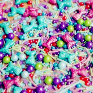 Unicorn Theme Magic Sparkle <strong>Confetti</strong> <strong>Sprinkles</strong> Mix Solid Form for Birthday Party Cupcakes Packaging in Bag - Product Image 2