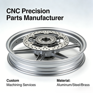 High-Quality Aluminum CNC <b>Cast</b> Custom Size Alloy Motorcycle Rims Motorcycle Wheel Hub Modification Parts CNC Machining <b>Service</b> - Product Image 1