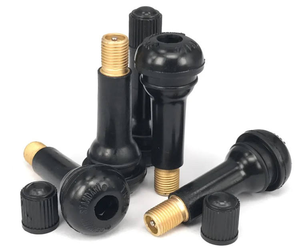 <span class=keywords><strong>Valve</strong></span> de pneu universelle à clipser sans chambre à air <span class=keywords><strong>TR412</strong></span> 413 414 415 418 en caoutchouc naturel, laiton et aluminium - Product Image 1