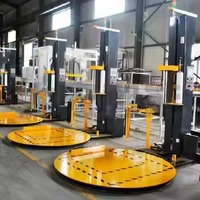 Machine d'emballage automatique de palettes électrique avec contrôle PLC pour l'emballage des marchandises en usine et en entrepôt, avec balance auto-contrôlée