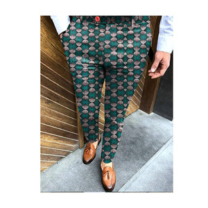 Pantalon slim pour homme, imprimé, respirant, 100% polyester, avec poches, pantalon décontracté pour l'extérieur - Product Image 5