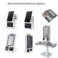 Kiosque de commande automatique de nourriture à écran tactile de 15,6 pouces personnalisé pour bureau, système d'exploitation Android/Windows/Linux JSJ86