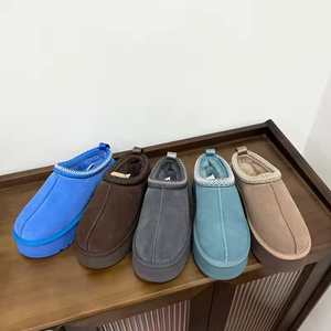 High-end <b>slippers</b> for <b>women</b> ready for outerwear autumn-winter new style semi-shoes half <b>slippers</b> cotton shoes for <b>women</b> - Product Image 3