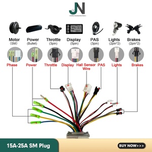 <span class=keywords><strong>Contrôleur</strong></span> de moteur sans balais <span class=keywords><strong>36V</strong></span> 48V 250W-1500W JN pour vélo <span class=keywords><strong>électrique</strong></span> avec connecteur SM WP pour système de contrôle de scooter <span class=keywords><strong>électrique</strong></span> - Product Image 3