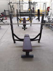 TZ Banc plat de qualité supérieure à usage commercial avec support et fonction haltères pour salle de sport TZ-8023 Oly Flat - Product Image 3