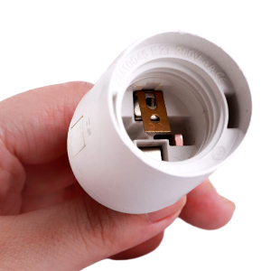 Enchufe <span class=keywords><strong>de</strong></span> <span class=keywords><strong>techo</strong></span> con tornillo E27 con cable, portalámparas blanco y negro, moderno para iluminación del hogar, compatible con bombillas Edison E27 Base. - Product Image 4