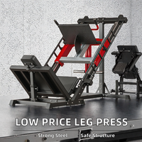 Presse à jambes et squat hack en acier robuste à prix abordable avec fonctions de sécurité, usage commercial, poids maximal de l'utilisateur 150 kg