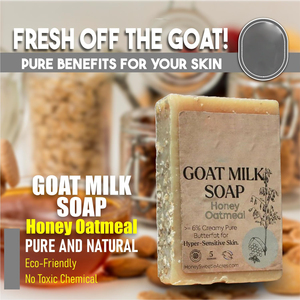 Thành phần tự nhiên handmade mật ong Bột Yến Mạch Sữa Dê xà phòng với dưỡng ẩm & nhẹ nhàng - Product Image 2